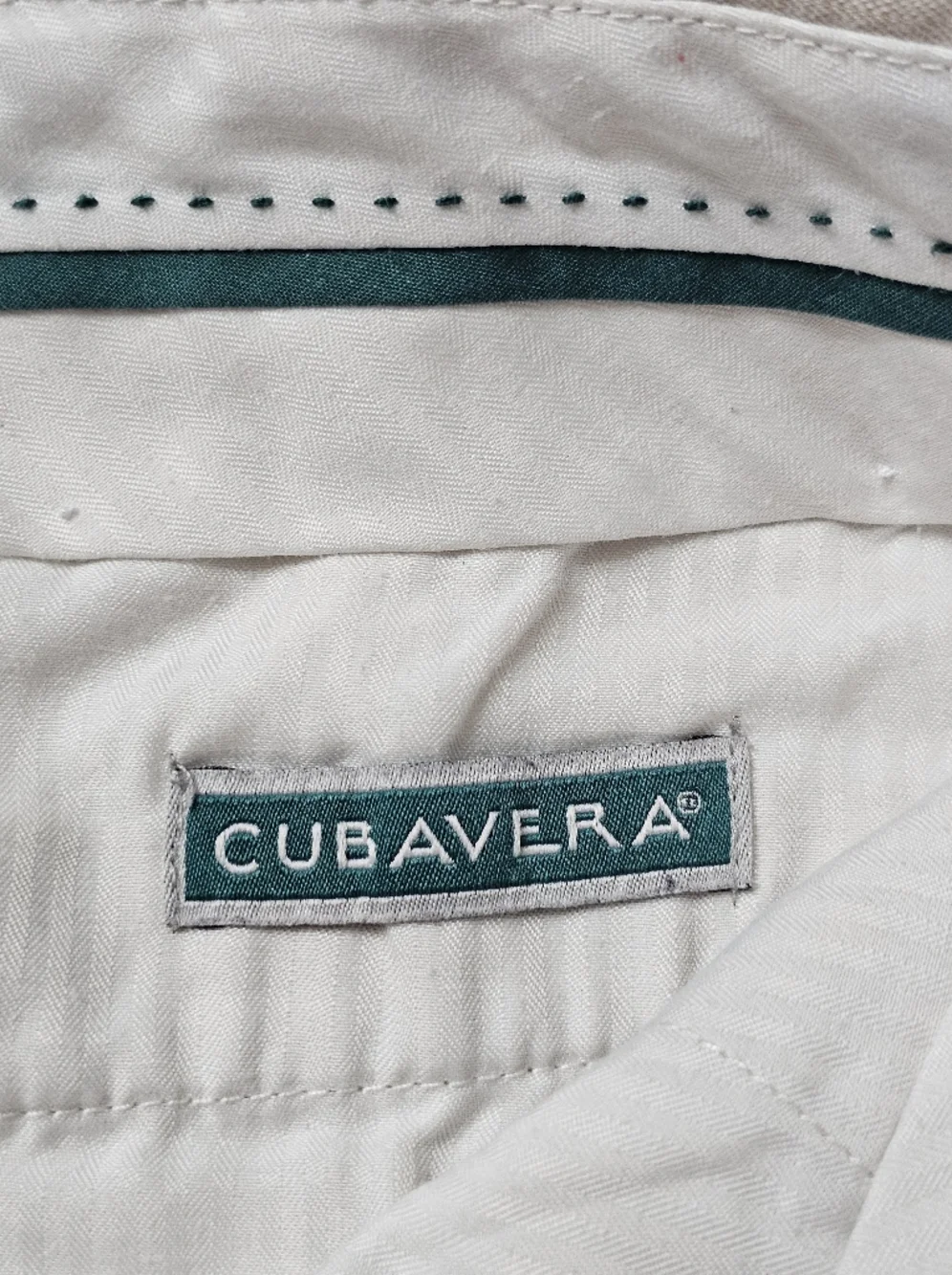 Cubavera Linen Cotton Pants Beige Flat Front Casual Summer 36x30 Men
